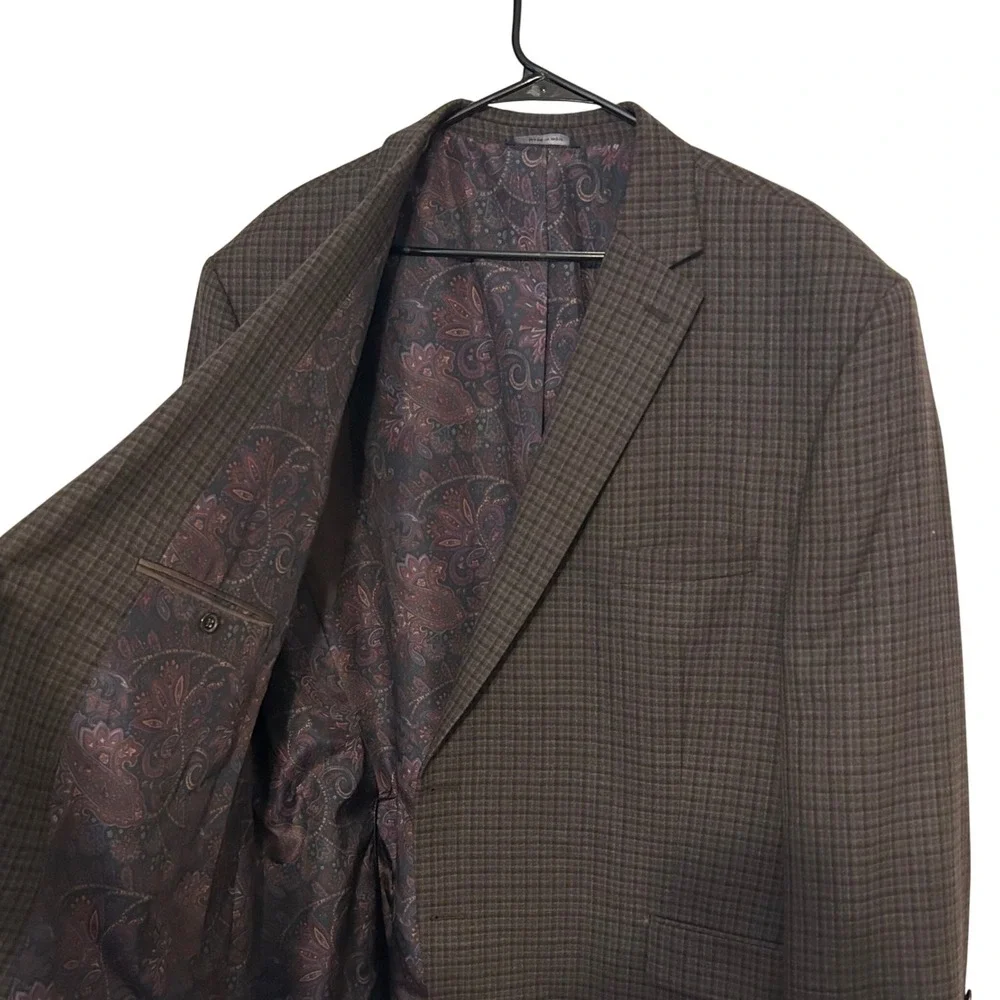 Ralph Ralph Lauren Mens Brown Blazer Blue Label Paisley Lining‎